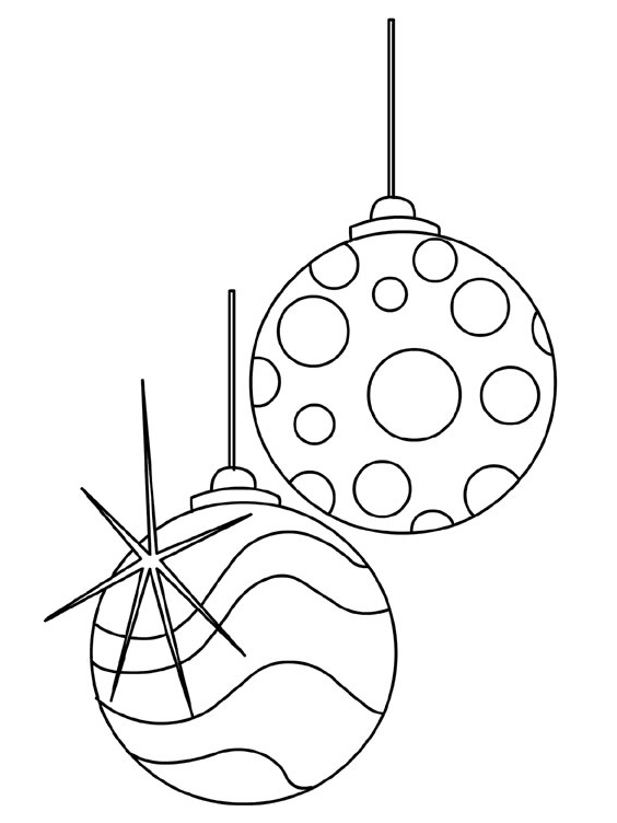 christmas ornament clipart black and white - photo #20