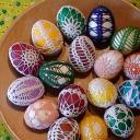 oháčkovaná velikonoční vajíčka