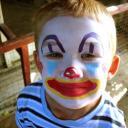 klaun - malování na obličej