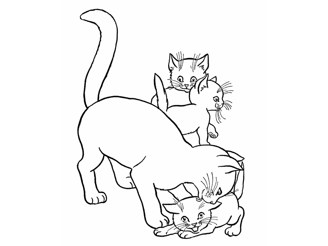 mama and baby animals coloring pages - photo #38