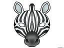 karnevalová maska zebra