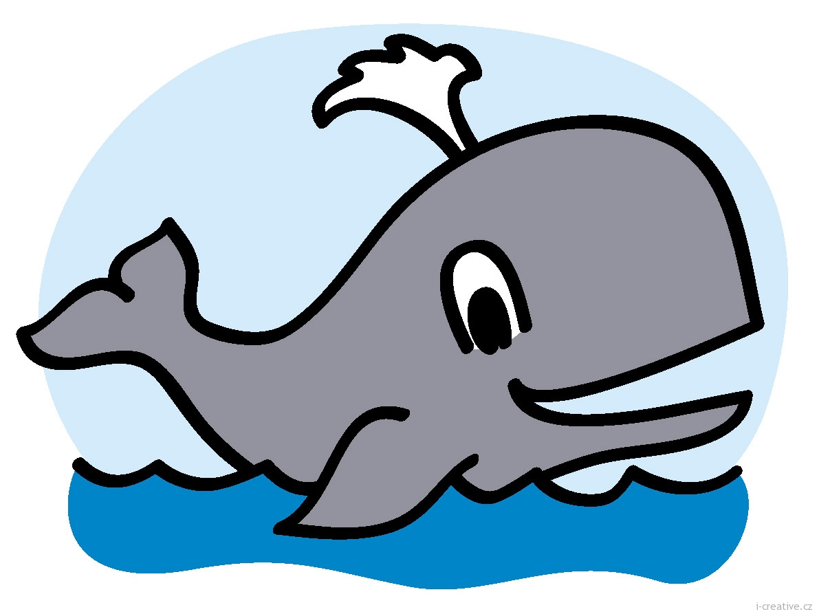 free whale clipart black and white - photo #49