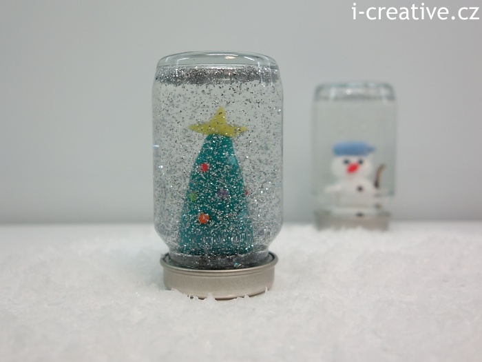 jak vyrobit vánoční sněžítko