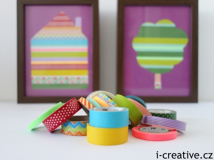 washi pásky inspirace do dětského pokoje