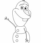 Olaf omalovánka