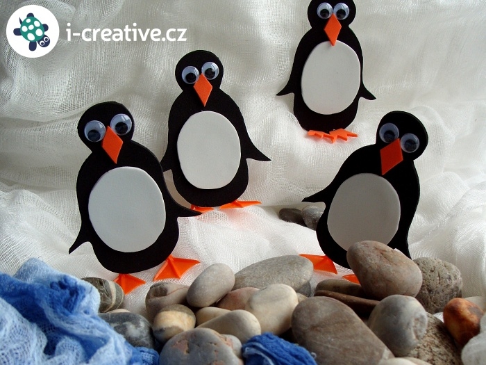 tučňáci z moosgummi
