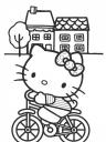 kočička kitty na kole