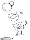 jak nakreslit kuřátko