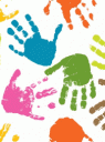dětské tvoření - otisky rukou