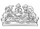 rodina u stolu