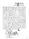 zábavný list labyrint