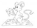 myš omalovánka