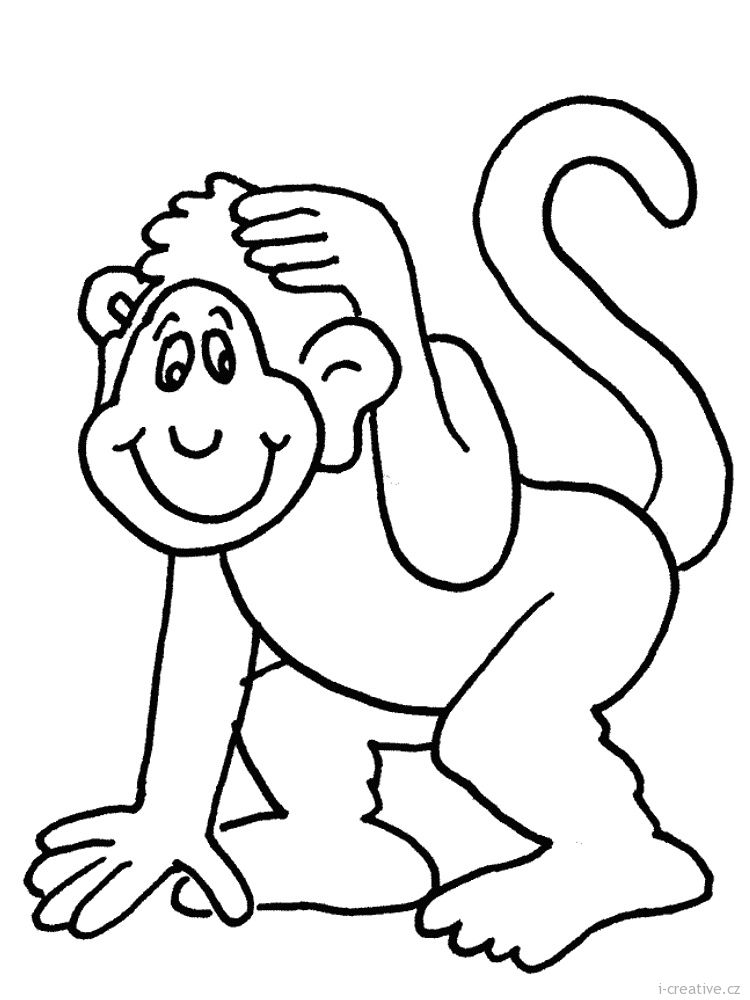Omalovanky Opice