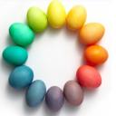 klasicky barvená vajíčka