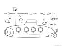 ponorka omalovánka