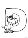 letter D: dog (pes)