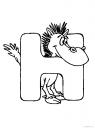 letter H: horse (kůň)