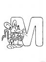 letter M: mouse (myš)