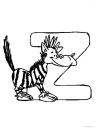 letter Z: zebra (zebra)