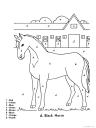 horse - color by numbers