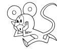 krtek omalovánky - myška