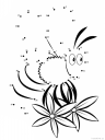 jarní pracovní list spojovačka včela