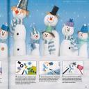 usměvaví sněhuláci z vánoční knížky Tvořit se dá ze všeho!