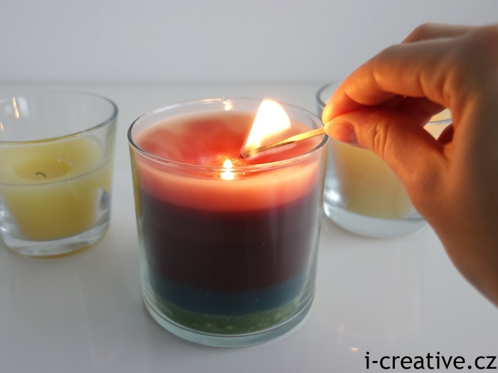 svíčky z vosků do aromalampy