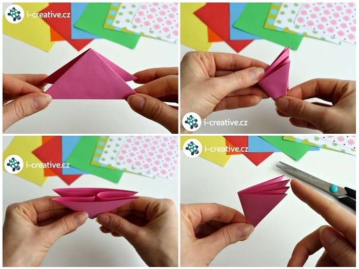 návod jak složit origami motýlka