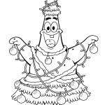 Patrick christmas coloring pages for kids