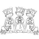 Tři králové omalovánka k vytisknutí