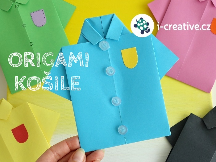origami košile návod
