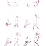 jak nakreslit jelena